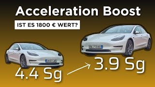 Tesla Model 3 Acceleration Boost [upl. by Nettle]