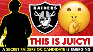 JUICY Raiders Rumors A Secret Raiders OC Candidate Has Emerged For Next Season [upl. by Ravid757]