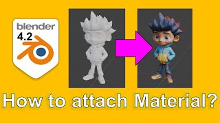 Blender 42 How to attach Material Texture Tutorial blender material texture tutorial [upl. by Janetta]