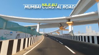 Mumbai Coastal Road Progress  Haji Ali Interchange  4K [upl. by Gilges639]