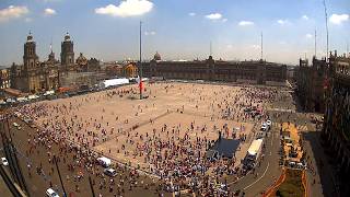 Sismo en la cdmx 19 de septiembre 2017 visto desde el Zócalo [upl. by Bara506]