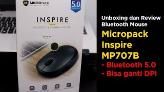 Unboxing dan Review Bluetooth Mouse Micropack Inspire MP707B  Best Budget Bluetooth Mouse [upl. by Rauch]