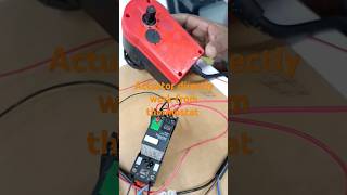 Actuator working threw control relay with thermostat [upl. by Ahtelat]