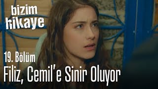 Filiz Cemile sinir oluyor  Bizim Hikaye 19 Bölüm [upl. by Olihs]