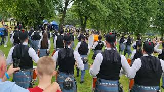 Peoples Ford Boghall and Bathgate Caledonia UK Championships March off 2023 [upl. by Ecylahs711]