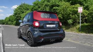 BRABUS Ultimate 125 based on smart fortwo with valve controlled exhaust [upl. by Hovey]