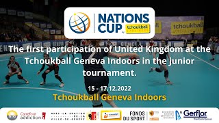 Nations Cup 2022 United Kingdom teams at the Tchoukball Geneva Indoors [upl. by Daloris]