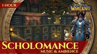 Vanilla Scholomance  Music amp Ambience 1 hour 4K World of Warcraft Classic [upl. by Ocicnarf771]