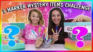 3 MARKER MYSTERY ITEM CHALLENGE  We Are The Davises [upl. by Jessalin293]