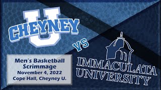 Cheyney University Mens Basketball vs Immaculata University  November 4 2022 [upl. by Peppi]