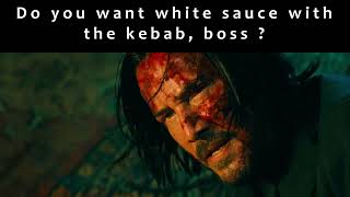 Do you want white sauce with the kebab boss [upl. by Llenreb261]