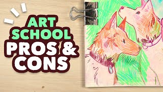 The Pros amp Cons of Art School  from an illustration graduate [upl. by Frayda]