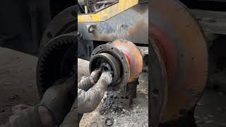 Installation of Forklift Tire and Axle automachine automobile automaticmachinery [upl. by Netniuq]