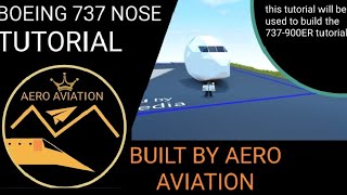 PLANE CRAZY 737 NOSE TUTORIAL plane tutorial aviation avgeek roblox planecrazy simulator [upl. by Marentic]