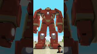 Zombie Becomes Hulkbuster in Hulk Challenge ⌚⚡⌚ Transform Watch zombieavengers minecraft gaming [upl. by Domash]