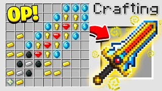 HOW TO CRAFT A 1000000 SWORD OVERPOWERED Minecraft 113 Crafting Recipe [upl. by Reggie]