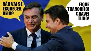 BOLSONARO É GRAVADO POR RAMAGEM COMBINANDO BLINDAGEM DO FLÁVIO [upl. by Travis]