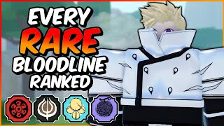 Every RARE Bloodline RANKED From WORST To BEST  Shindo Life Bloodline Tier List [upl. by Pownall]