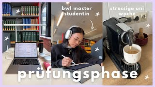 KLAUSURENPHASE BWL Master Studentin erstes Semester Weekly Study Vlog Prüfungen  Laica Vergara [upl. by Gannie]