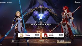 Honkai Star Rail Apocalyptic Shadow  Stormwind Knight Difficulty 4 Samsung A325G [upl. by Goodden]