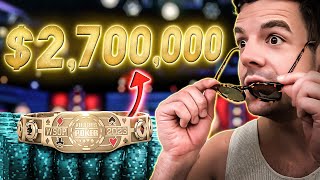 MY BIGGEST EVER TOURNAMENT AT THE WSOP 2700000 For 1st [upl. by Etnahs]