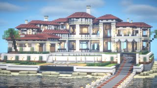 Minecraft Mediterranean Mansion Tutorial  Interior  Part 1 [upl. by Lubbock]