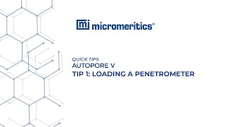 Quick Tips  Autopore V  Loading a Penetrometer [upl. by Olson]