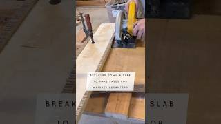 Breaking down a slab to make bases for whiskey decanters 🥃 part1 woodworking woodwork wood diy [upl. by Behnken]