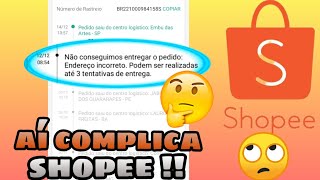 pedido da shopee não foi entregue após três tentativas Será q peço reembolso🤔🤔 oq fazer [upl. by Lunneta]