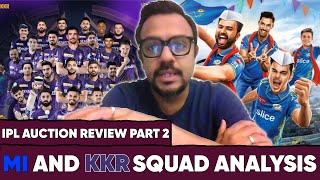 MI AND KKR SQUAD ANALYSIS  IPL AUCTION REVIEW PART 2  RK Games Bond [upl. by Anec169]