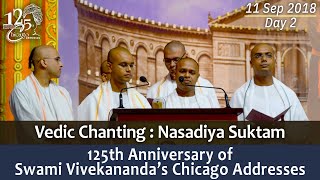 Vedic Chanting Nasadiya Suktam in the Inaugural Programme on 11 Sep 2018 [upl. by Okkin]