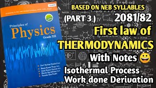 Isothermal Process  Work Done in Isothermal Process in Nepali  Class 12 Physics Chapter 4  NEB [upl. by Tnarg]