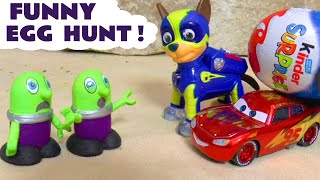 Funny Funlings Egg Hunt With Cars Lightning McQueen [upl. by Nordgren914]