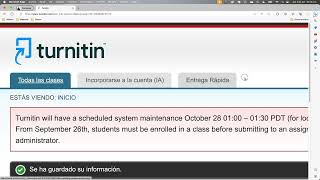 Solución a Turnitin Entrega Rápida para no inscribir a estudiantes [upl. by Eniaj]