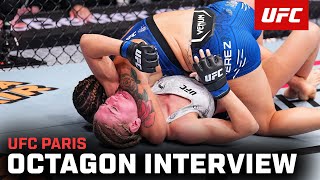 Ailin Perez Octagon Interview  UFC Paris [upl. by Claybourne]