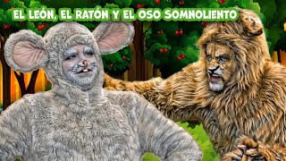 El León El Ratón y El Oso Somnoliento  Cuentos infantiles para dormir en Español [upl. by Brand137]