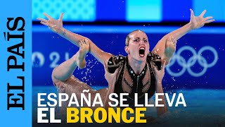 OLIMPIADAS  España se lleva el bronce en la natación sincronizada en París 2024  EL PAÍS [upl. by Lleneg]