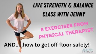 LIVE Balance and Strength Class with JENNY [upl. by Llerehc596]