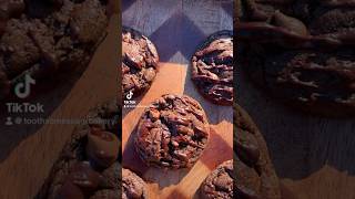 Double Chocolate Chip Cookies homemadecookie doublechocolatecookies chewycookies foodie viral [upl. by Zebada]