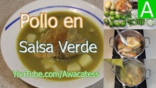 Pollo en Salsa Verde con Papas Recetas de Comidas faciles y economicas de Cocina Mexicana [upl. by Michaeu]