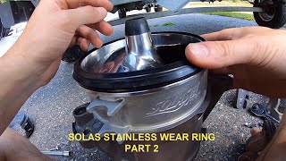 Sea Doo Spark Trixx Stainless Wear Ring Installation  Part 2 Setting the Solas in Place [upl. by Sairacaz]