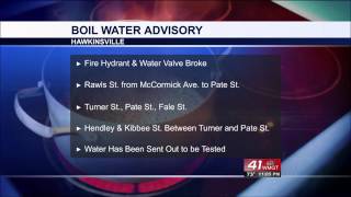 Boil water advisory for Rawls Street in Hawkinsville [upl. by Anerys60]