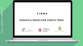 Modifica MezziCer conto terzi  Firma [upl. by Gnourt]