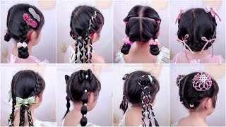 Stylish Hair  Easy Pigtails Bow Hairstyles and Creative Ponytail Designs [upl. by Summer]