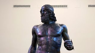 Riace bronzes Museo nazionale della Magna Grecia Reggio Calabria Calabria Italy Europe [upl. by Yemane]