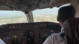 Boeing 767300 cockpit landing in Miami [upl. by Einej]