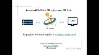 OPC Router 4 OPC to SAP english [upl. by Stesha]