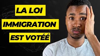 La loi immigration est votée et adoptée à l’assemblée nationale caution pour les étudiants [upl. by Greenwood]