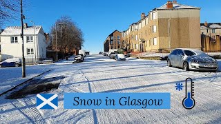 Snow in Glasgow in Jan 2021 [upl. by Ycnuahc]