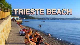 Beautiful Trieste Beach Italy 🇮🇹 4K [upl. by Nwahsar]